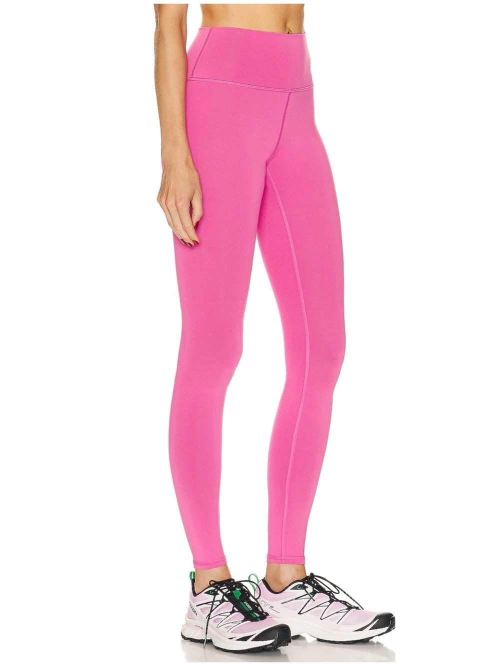 ALO Women’s Sz M Pink Airsoft High Rise Leggings Compression 7/8